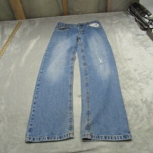 Cinch Jeans Boys 14S Light Wash Blue Straight Leg Denim Casual Distressed 25x28